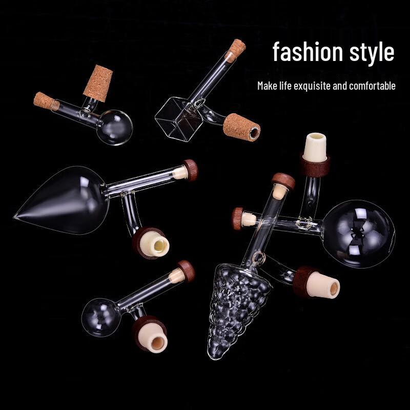 Portable Transparent Wine Pourer with Cork