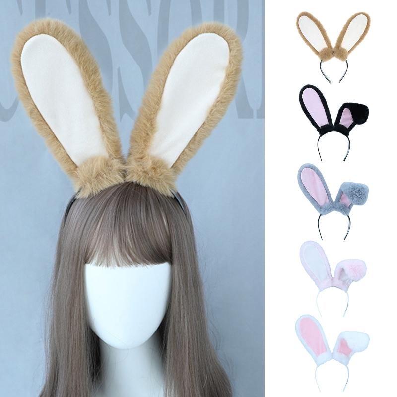 Long Rabbit Ear Hair Band Bunny Headband Festival Party Lolita Hair Band Bunny Cosplay Headdress Birthday Gift
