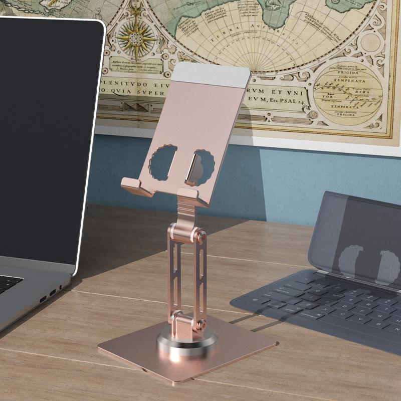 Suporte de telefone móvel portátil dobrável rotativo para iPhone Xiaomi Redmi Mi Samsung Huawei Oneplus Ipad Mini Kindle Smartphones Acessórios