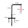 Golf Hitting Practice Aid Degree Rotation Swing Adjustable Height Stand for