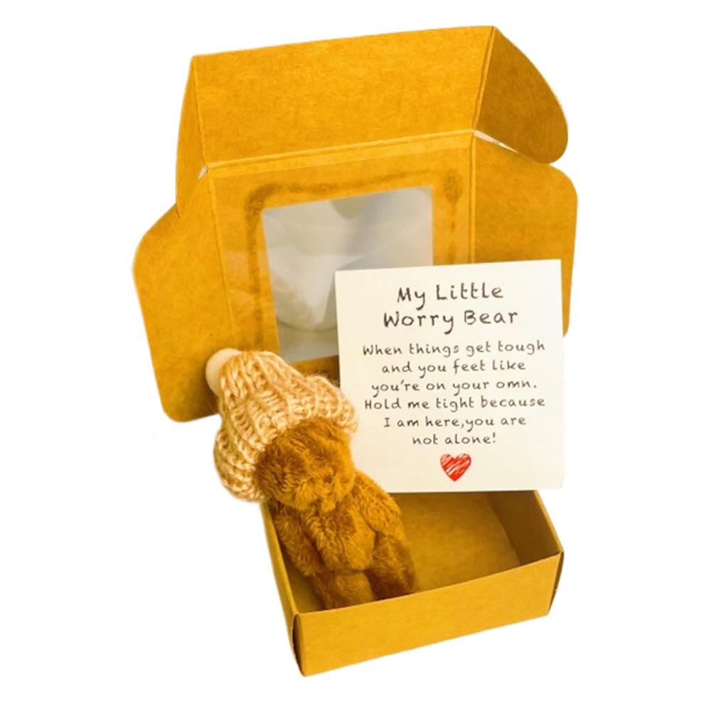 Mini Bear Hug Cute Stuffed Animal Gifts,Pocket Teddy Bear Mini Plush Bears In Box,Pocket Bears With Inspirational Card
