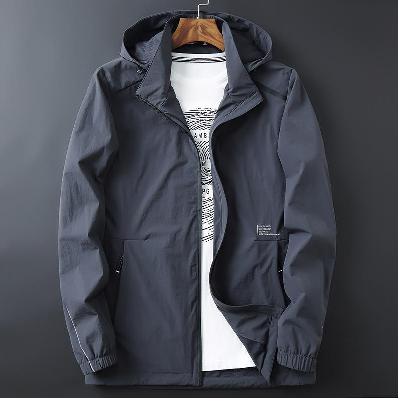 New Autumn Jacket for Men Loose Large Size Removeable Cap Casual Jacket Men Jacket Men