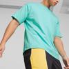Puma X Melo Boxy Tee Solid Color Crew Neck Casual Short Sleeve T-Shirt Men Tops Light-Green 621703-01