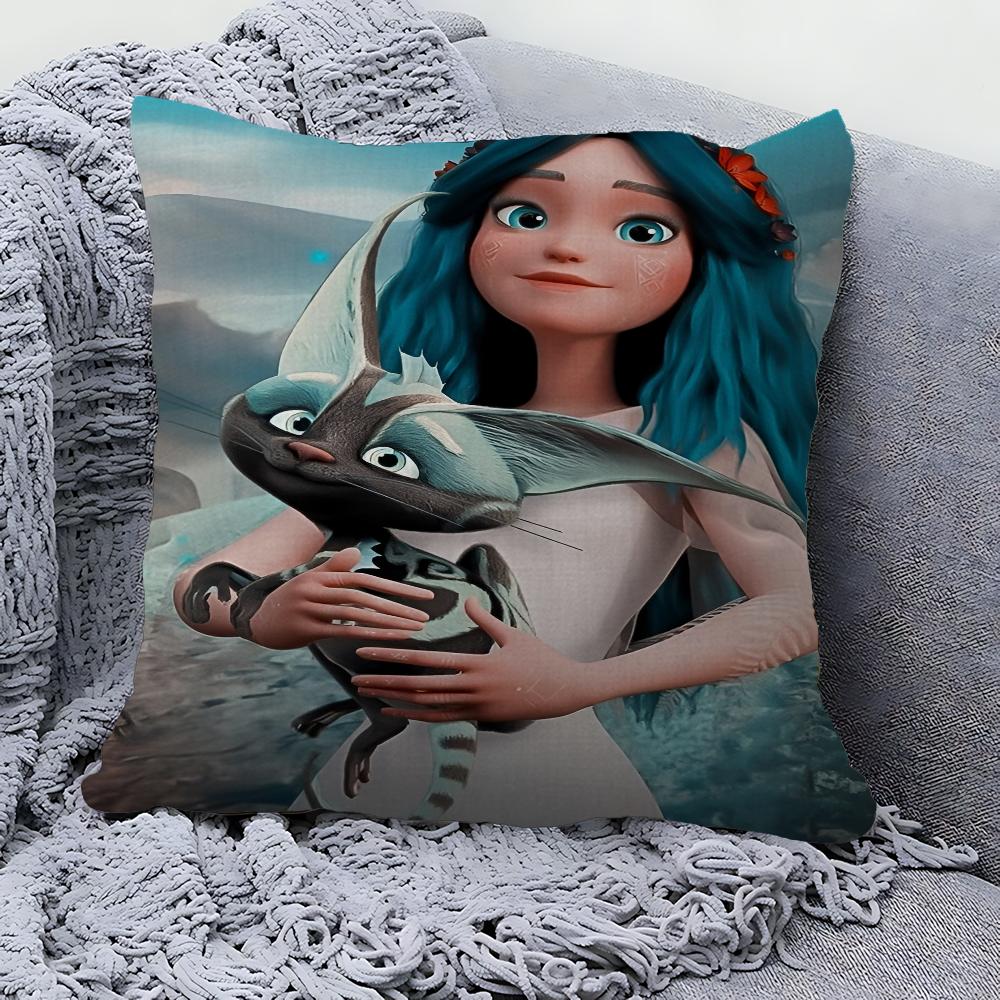Cartoon Anime Movie Mavka Lisova Pisnya Decorative Room Aesthetics Pillow Case Home Decor Sofa Bed Couch Pillow Cover 45x45