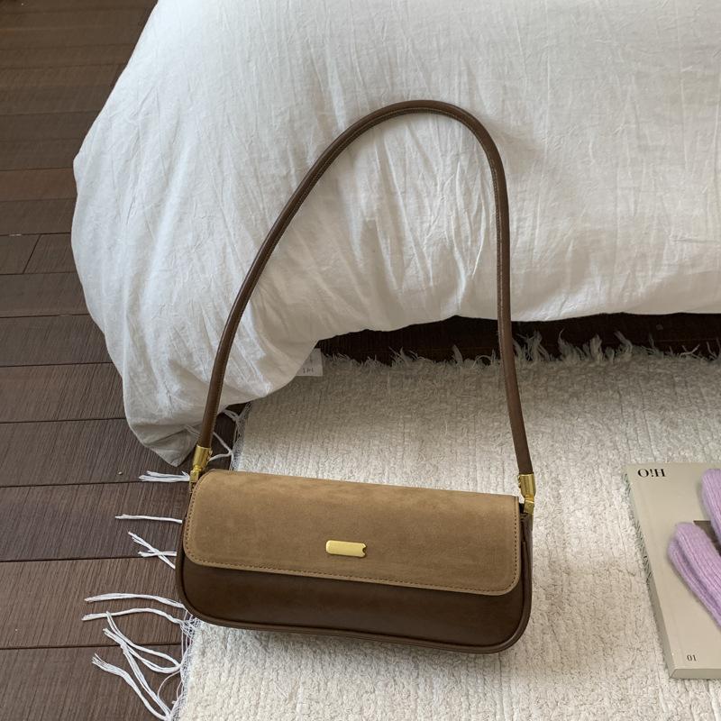 

Ретро нишевая текстурная сумка женская 2025 осень новая модная корейская версия сумка подмышку повседневная на плечо для работы коричневый