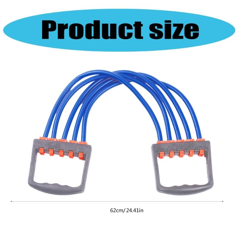 Chest Arm Expander Chest Expander Fitness Adjustable 5 Tube Chest Expander Muscle Pull Exerciser Chest Expander Puller