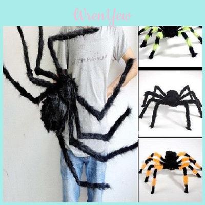 Spooky Black Spider Halloween Decoration High Quality Haunted House Prop Wide 30-125cm