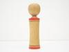 [USED] Kokeshi Doll, Artist-Made, Traditional Japanese Folk Toy, Approx. 21.3cm, Handmade Wooden Doll, Kyodo Gangu, Vintage