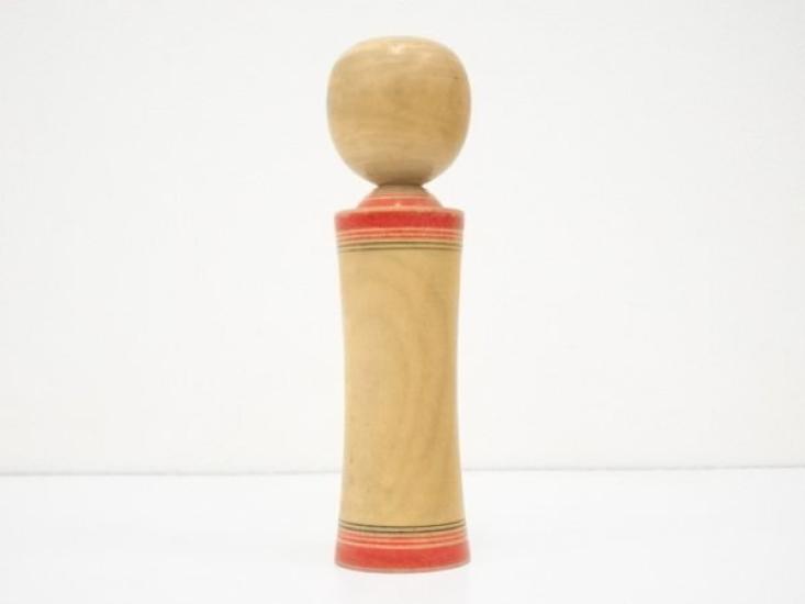 [USED] Kokeshi Doll, Artist-Made, Traditional Japanese Folk Toy, Approx. 21.3cm, Handmade Wooden Doll, Kyodo Gangu, Vintage