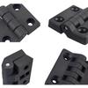 10 Pcs Black Small Cabinet Butt Hinges Wooden Jewelry Box Hinges Mini Folding Hinges Replacement for Handicrafts