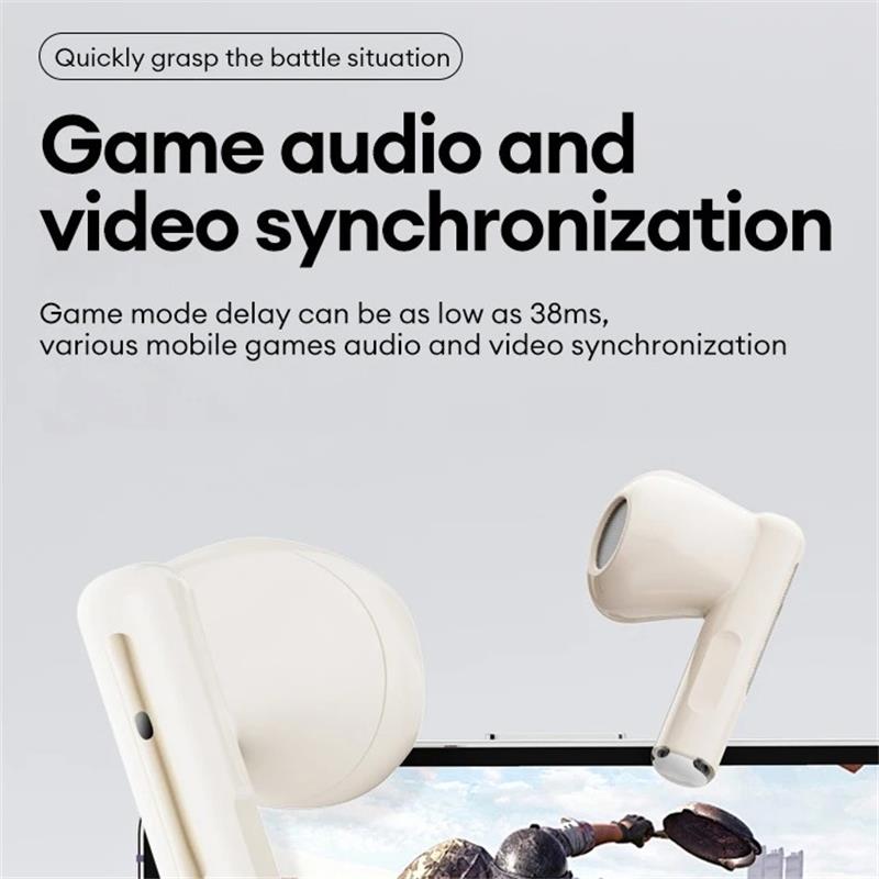 Lenovo EA160 Ασύρματα Ακουστικά Bluetooth 5.4 Hi-Fi Καθηλωτικός Ήχος 24 Ώρες Αναπαραγωγή Κλήση HD Φωνής TWS Ακουστικά Μείωση Θορύβου Χαμηλή Καθυστέρηση Ακουστικά Gaming