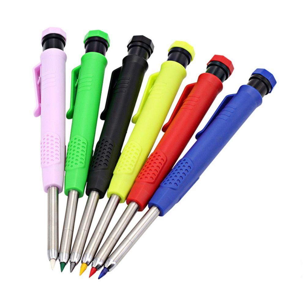 2.8mm Solid Carpenter Pencil Built-in Sharpener Mechanical Pencil  Woodworking Construction