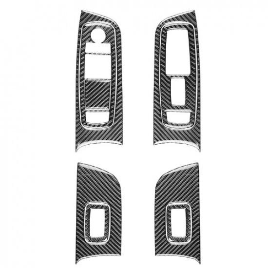 9Pcs Carbon Fiber Interior Door Control Cover Trim For Dodge Charger 2011-2014