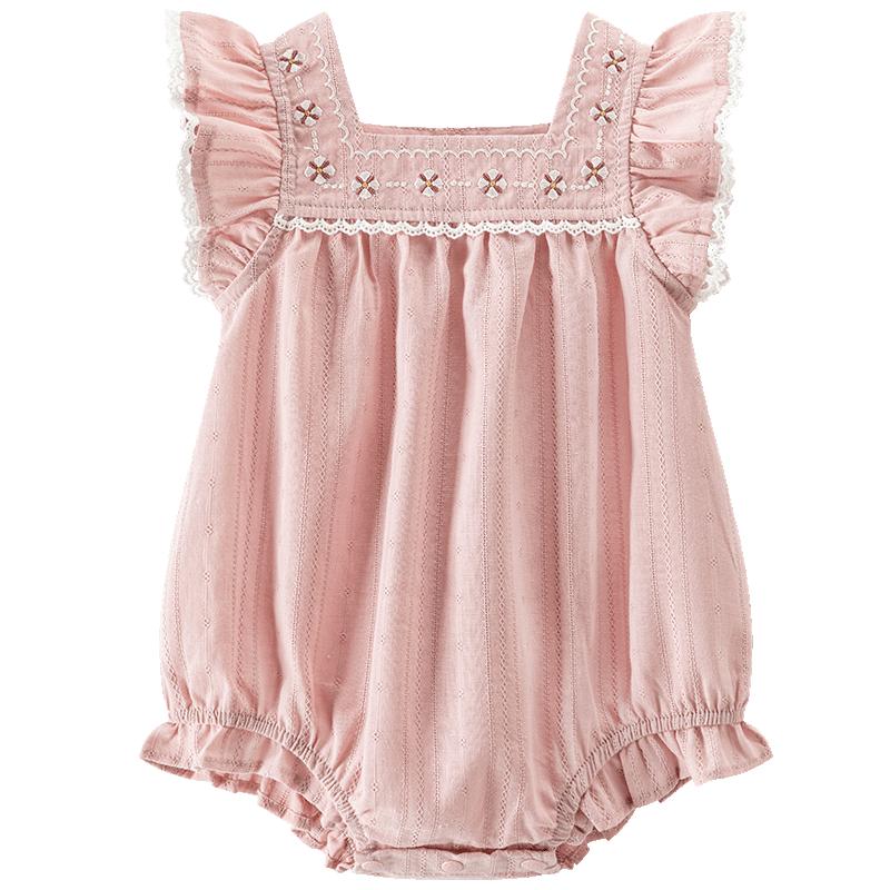 Sweet Baby Girl Sleeveless Cotton Romper Bodysuit 80