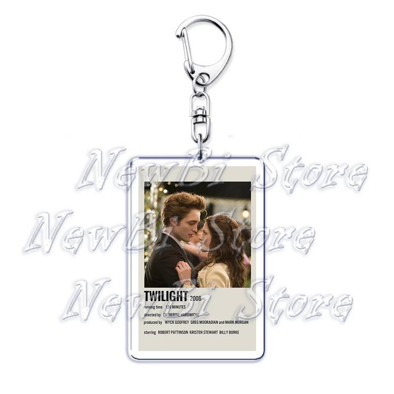 The Vampire Diaries Twilight Keychain for Accessories Damon Stefan Salvatore Elena Bella Swan Edward Cullen Key Chain Keyring