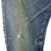 Denime Back Rivet Red Selvedge Straight Denim Pants Button Fly Jeans Men's Used