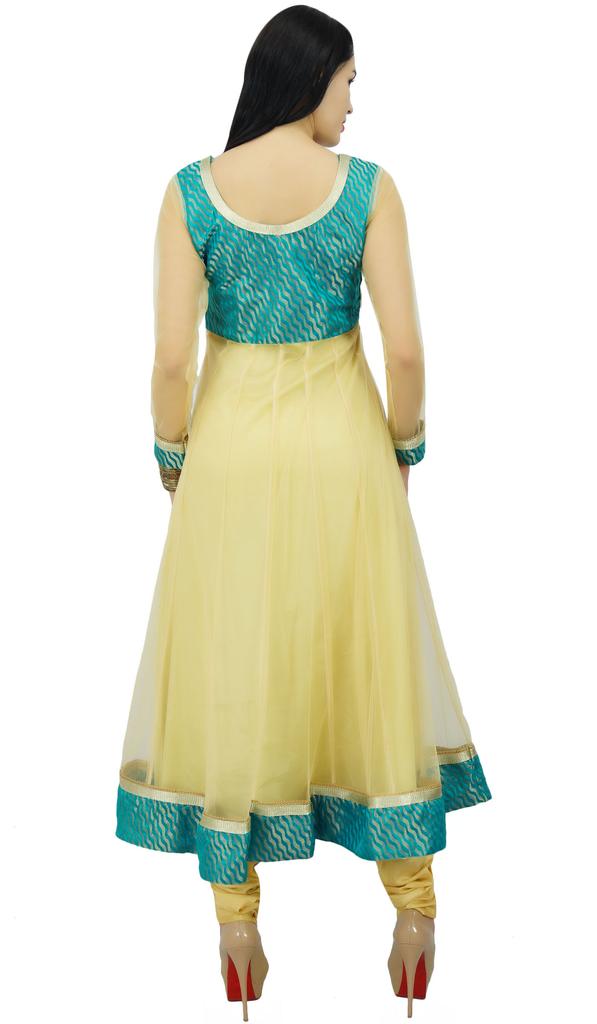 Bimba Women Long Flaired Designer Kurti Dress Kurta Party Wear Custom