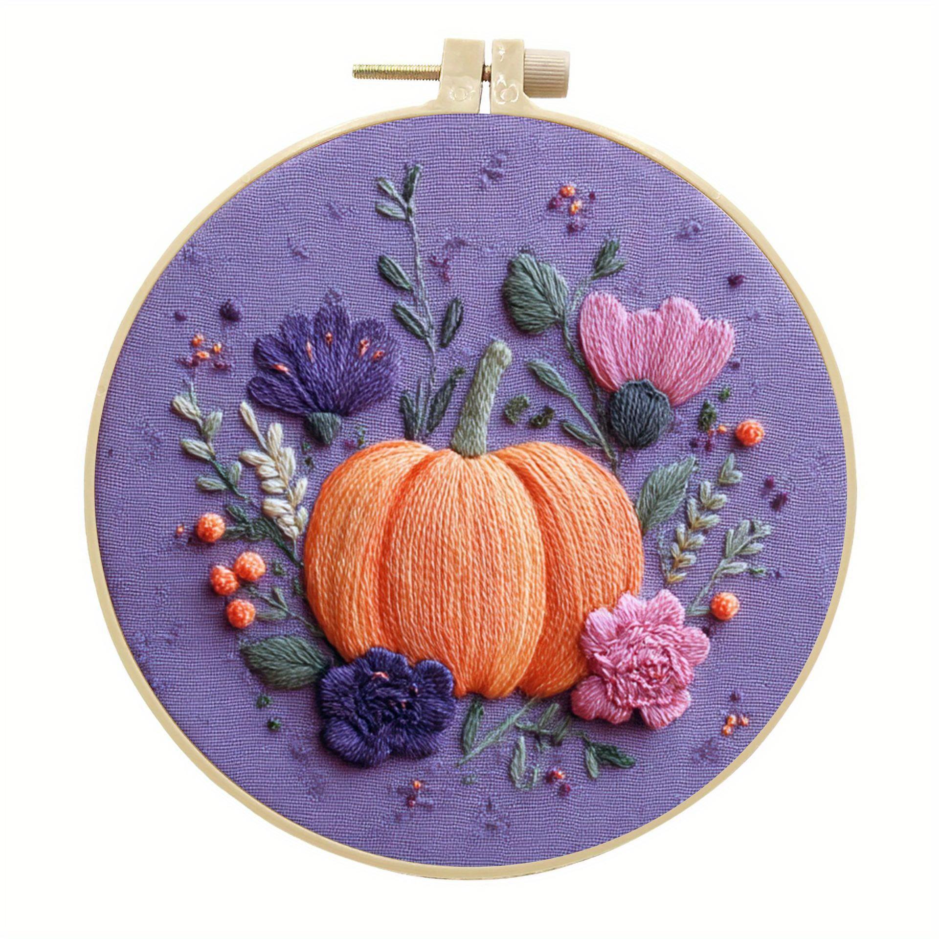 

1 шт. Хэллоуин Тыква Ручная работа DIY Вышивка Тканевый Материал Пакет, Подходит для Любителей Вышивки, Подарки для Друзей 15cm