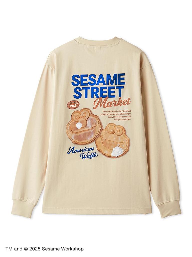[Sesame Street Market] [SWEETS] WAFFLE Long T-Shirt SSMUCT256432BEGM