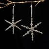 New Acrylic Acrylic Pendant Ornaments Transparent DIY Decor Christmas Tree Decor Snowflake Icicle Home Decor