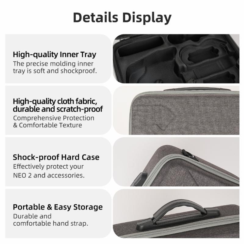 Waterproof Drones Carrying Bag With Shockproof Padding Customs Molded Interior Pouch For NEO2 Equipment Protections