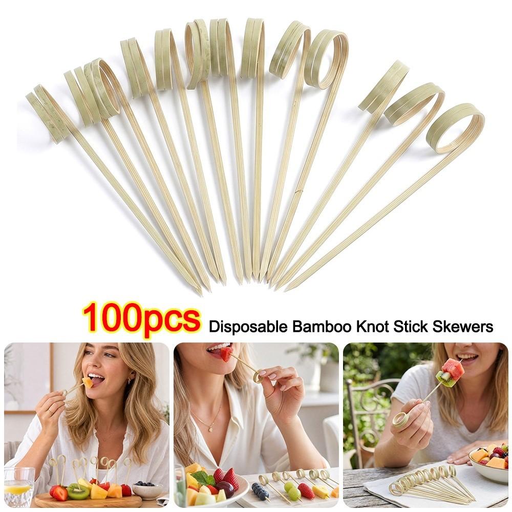 Disposable Bamboo Toothpick Picks Bamboo Knot Skewers Cocktail Toothpick Cocktail Party