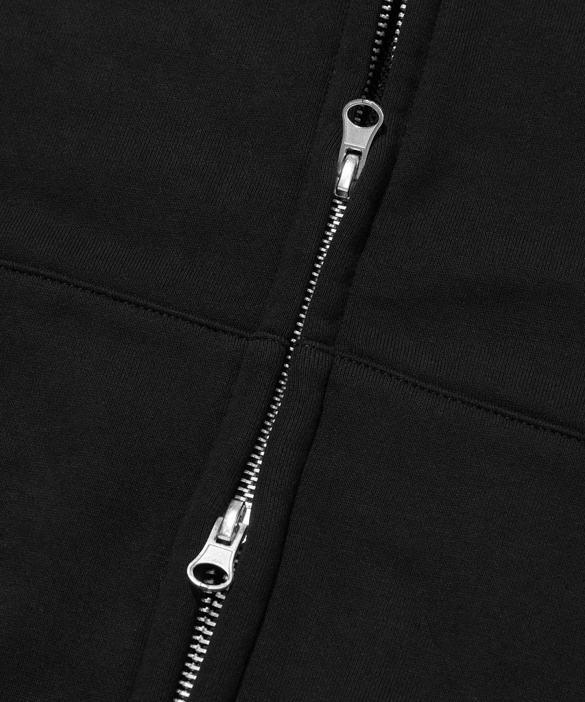 Suade Normal Hood Zip Up [Black]