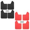 4 Pieces Car Mudguard Mudflaps Front and Rear Set Auto Accessories Easily Install Flexible Vehicle