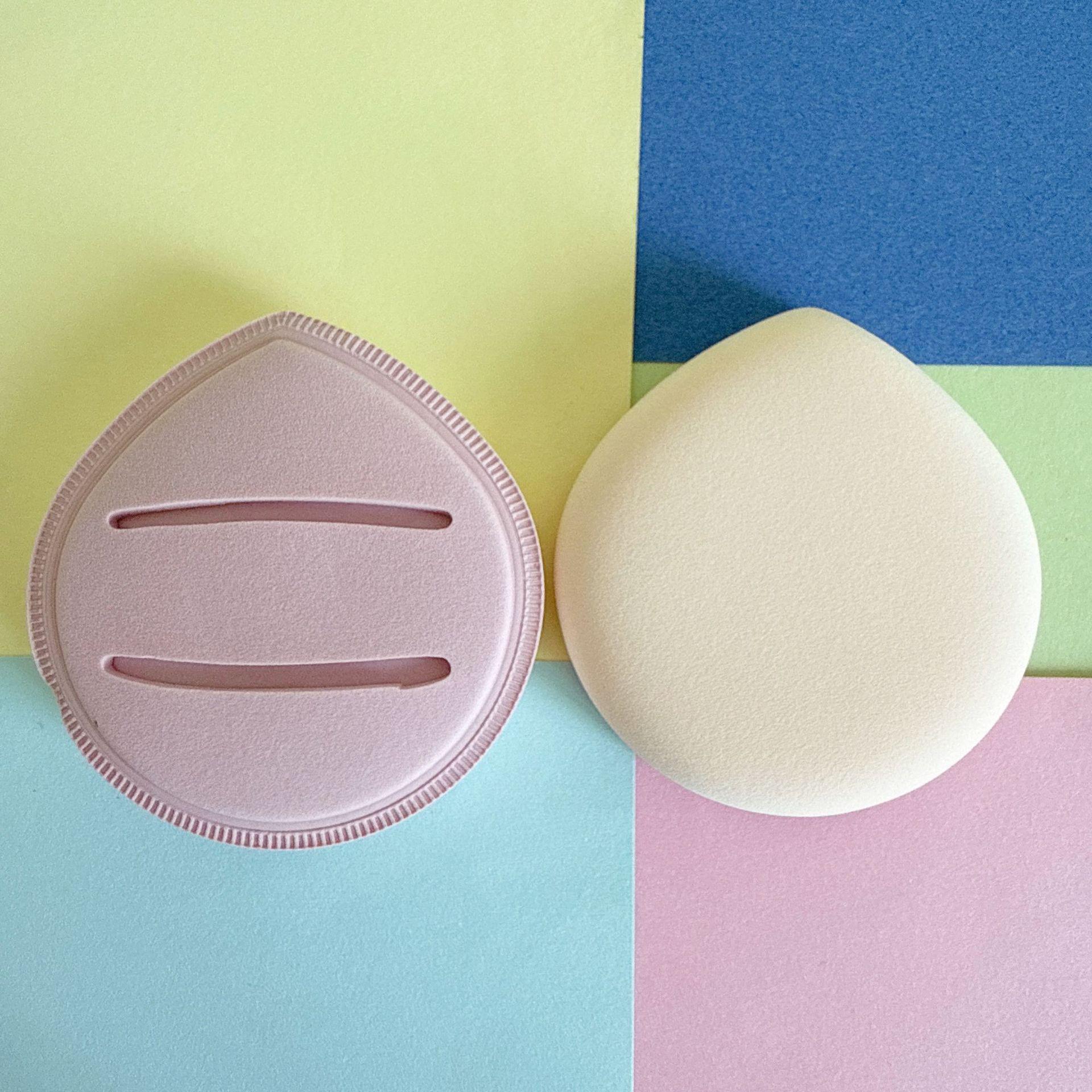

Macaron Soft Marshmallow Powder Puff - Large Water Drop, Non-Absorbent, Dual-Use for Wet & Dry Foundation. 71 x 74 x 2