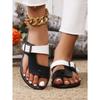 New Spring/Summer Plus Size Toe Slipper Stylish Comfortable Low Heel Strap Flat Sandal