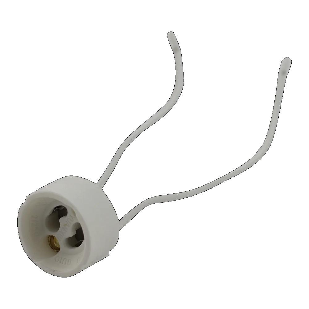 1/5PCS GU10 Ceramic Lamp Base Wire Connector MR16 MR11 Halogen Incandescent LED Bulb Holder Ceramic Base Socket Lighting Fixture
