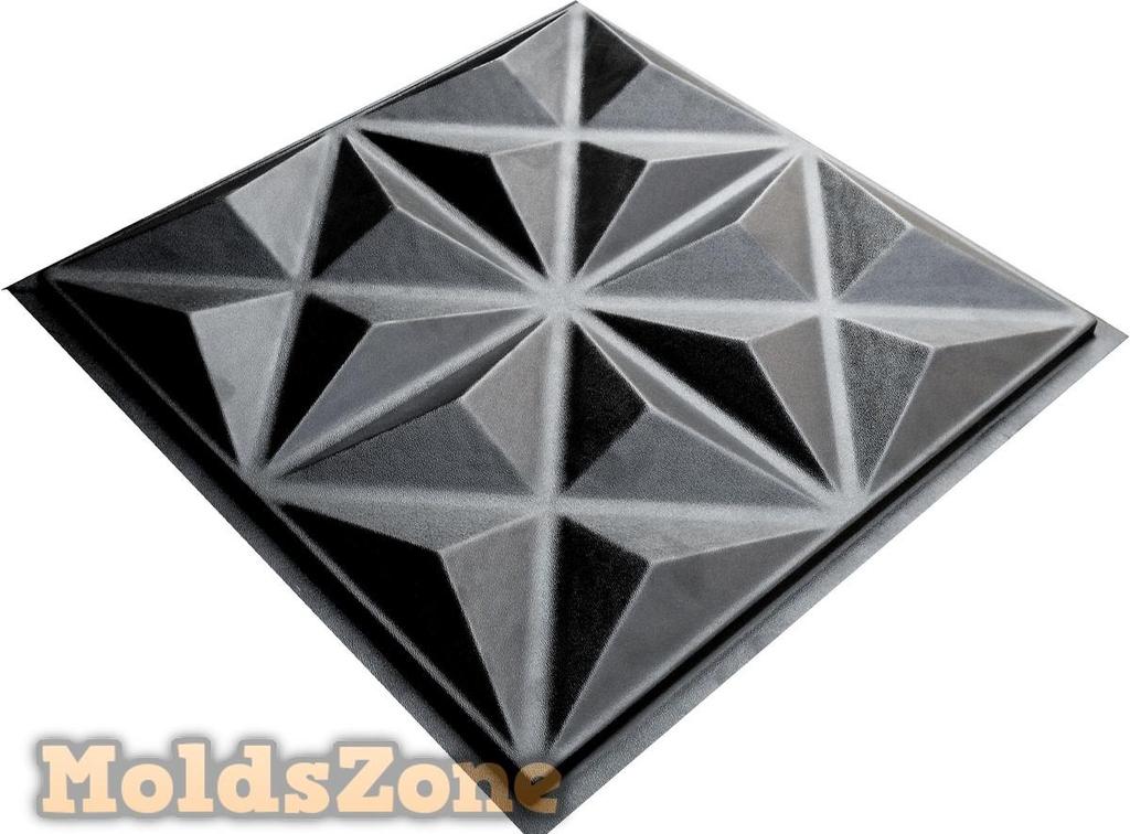 3D Wall Panel Mold for Gypsum, Plaster or Concrete Tile for Decorative Wall Panels 'Kalians'