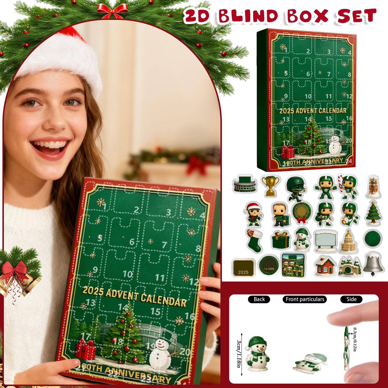 

2D Адвент-календарь включает 24 адвент-календаря, календарь обратного отсчета и коллекционные сюрпризы One Size