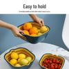 Huihuang Double-Layer Plastic Vegetable & Fruit Washing Basket