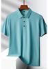 Men's Summer Ice Silk Seamless Polo - Elastic, Non-Iron, Short Sleeve