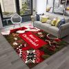 Alfombra con diseño de Papá Noel y árbol de Navidad para niños, regalo para el hogar, sala de estar, dormitorio, sofá, decoración, alfombrilla antideslizante
