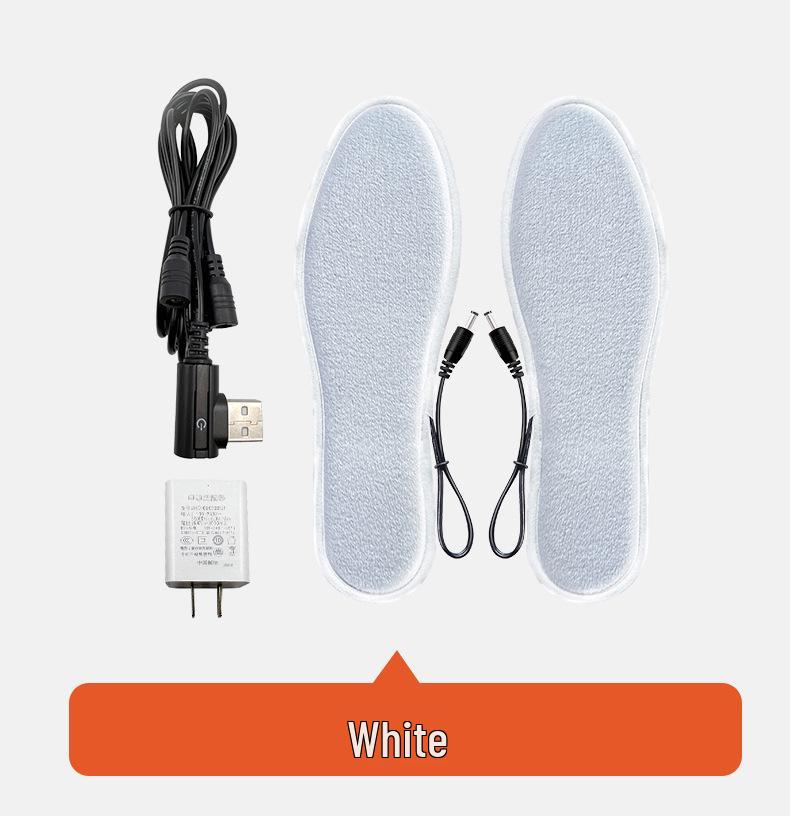 USB Rechargeable Heated Insoles - Electric Foot Warmers for Outdoor Use