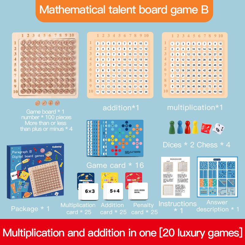 Children's Math Puzzle Toys, Multiplayer Tabletop Games, Prompt Memory, Intelligence Development Training, Learning Aids