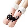 Cozy Fleece Lined Winter Socks Soft Warm Thermal Slipper Socks for Indoor Use Comfortable Fit Non-Slip Bottom Crew Length