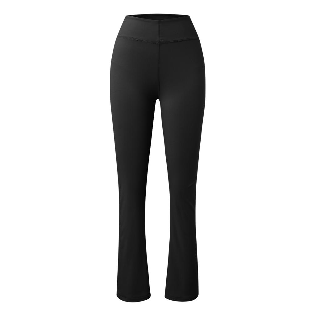Womens Stretch Yoga Leggings Fitness Running Gym Sports Full Length Pants Flared Trousers