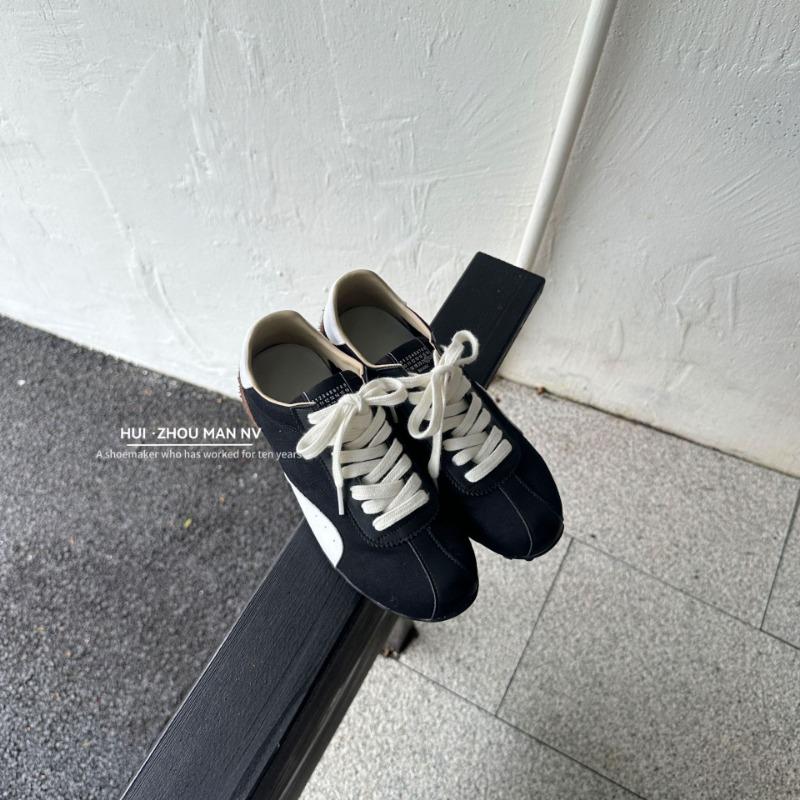 Leather Retro Ballet Women's New Versatile and Thin Color Matching Casual Sports Shoes Flat