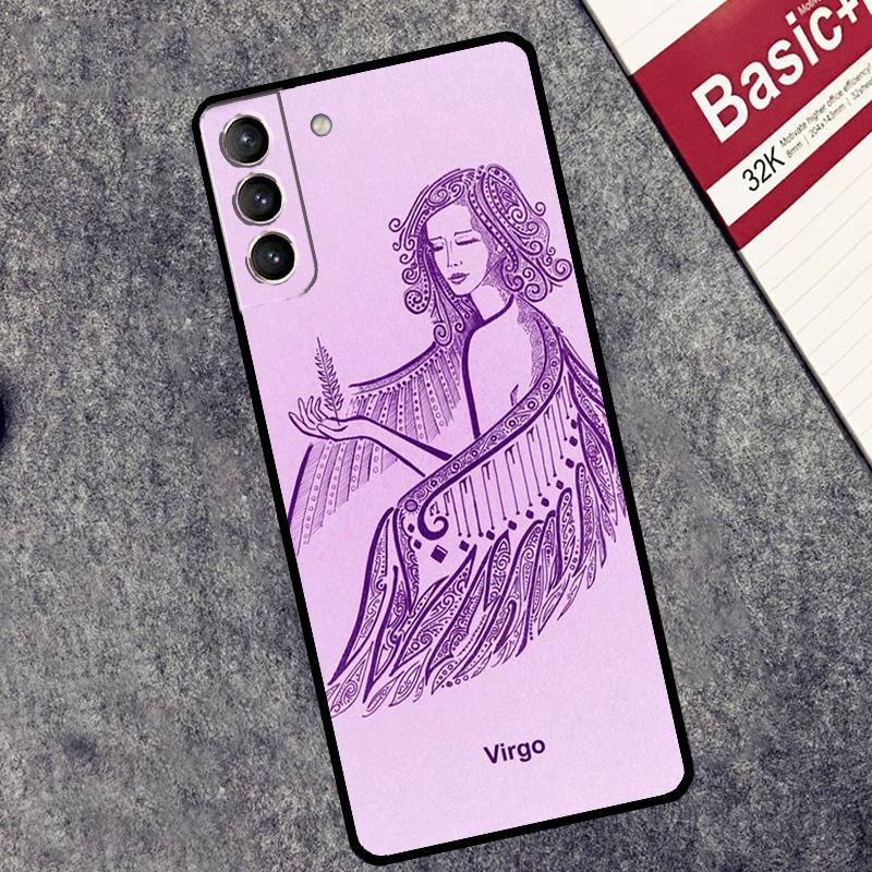 Zodiac Sign Case For Samsung Galaxy S24 S23 S22 S21 Plus Ultra Note 20 S9 S10 Note 10 S20 S21 FE Cover
