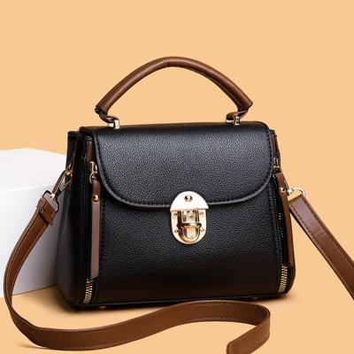 Modische Damenhandtasche aus PU-Leder, kleine quadratische Umhängetasche, lässige Tragetasche