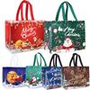 1pc Merry Christmas Gifts Bags Santa Elk Non-woven Candy Gift Packaging Tote Bag Xmas New Year Party Decor Noel Shopping Pouch