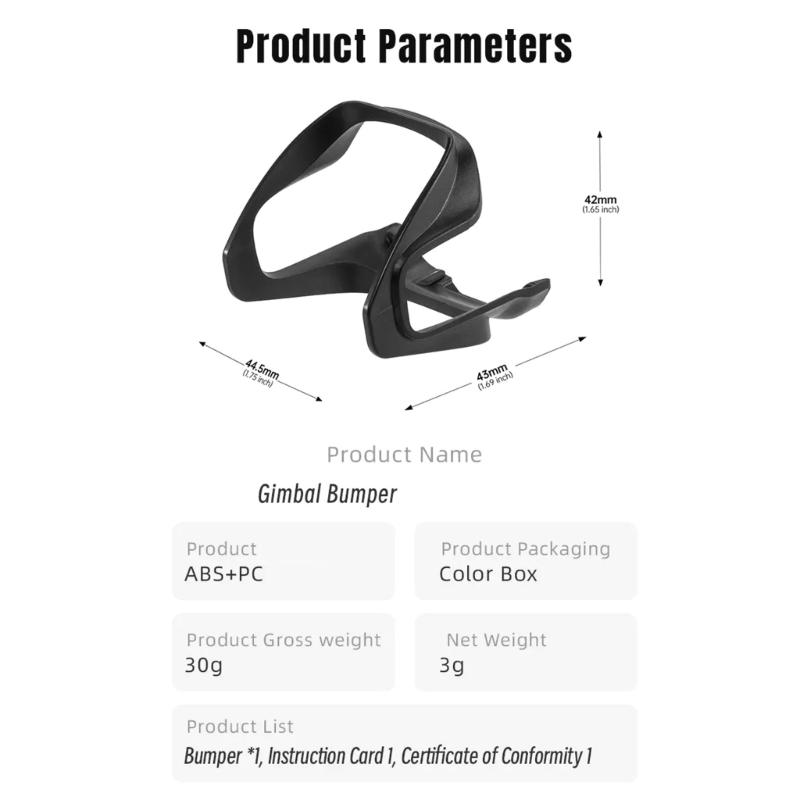 Quick Release Gimbals Bumper For Drones Lightweight Anti Impact Design Preventing Camera Damage