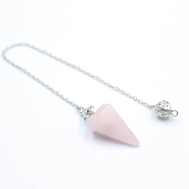 Natural Hexagonal Crystal Pyramid Pendant