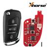 Xhorse XKDS20EN 2nd Generation Wire Remote Key for DS Style 3 Buttons 5pcs/lot Support Wireless Programming