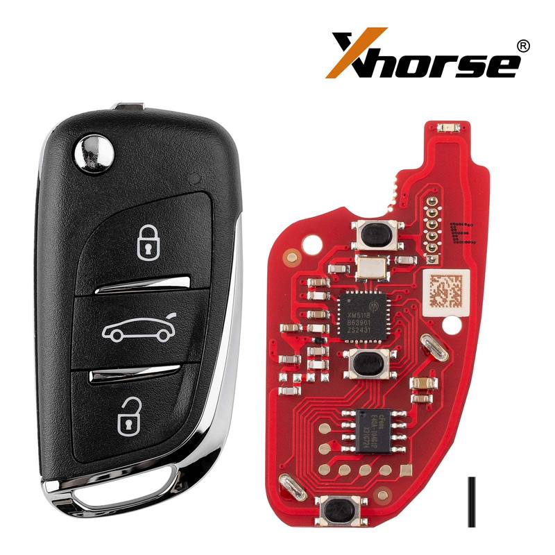 

Xhorse XKDS20EN 2nd Generation Wire Remote Key for DS Style 3 Buttons 5pcs/lot Support Wireless Programming