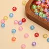 100pcs 7mm Acrylic Round Digital Beads for Mobile Phone Chain Making Bracelet DIY Handmade Necklace Fashion Beaded Material Accessories