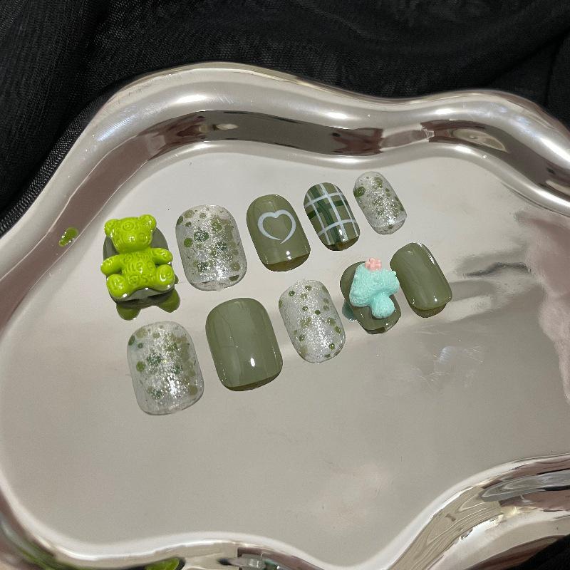 Luxurious Handmade Translucent Nail Tips for Autumn/Winter – Soft Texture, High-Class Feel